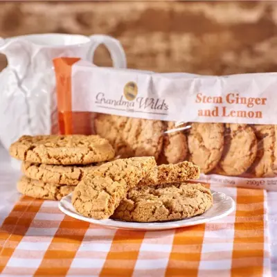 Stem Ginger & Lemon Biscuits